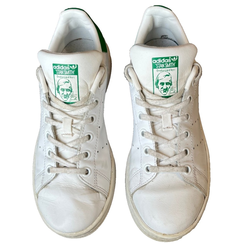 Adidas Stan Smith Tennis Shoes Casual Sneaker White Green Women 6 Men 5 UK 4.5